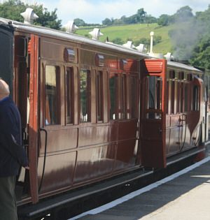 GER Coach Nos. 14 and 37, on the Embsay and Bolton Abbey Railway
