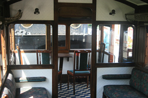 Interior of GER coach No. 14's guard compartment