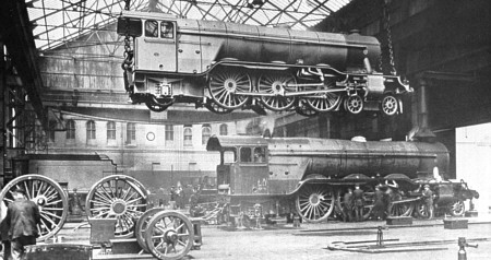 A1 Pacifics being constructed at Doncaster Works (M.Peirson)