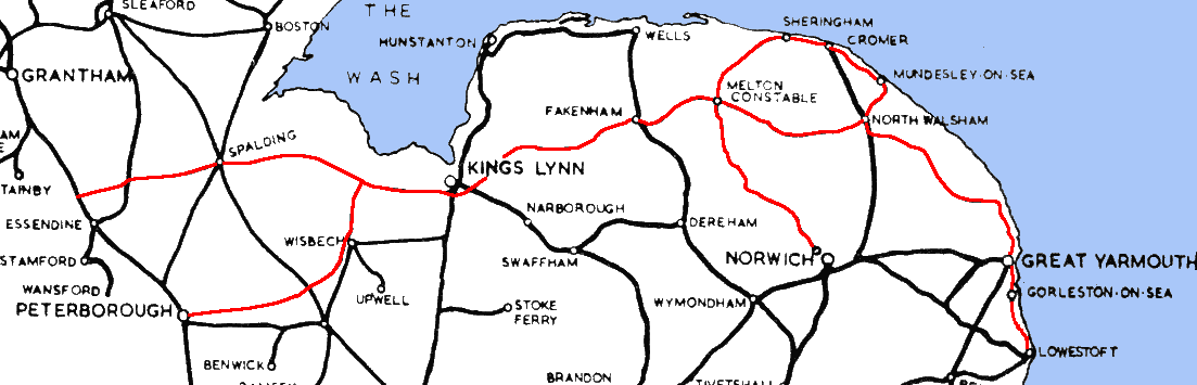 Great northern railway map