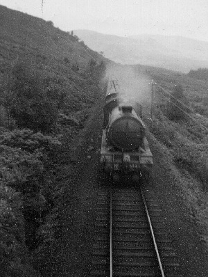 Glen Falloch, approaching Ardlui on the West Highland Line in the 1950s (J.Pattison)