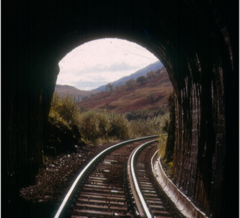 The only original tunnel on the Tarbet-Ardlu section of the West Highland Line (J.Pattison)