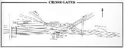Plan of Cross Gates station during the 1950s