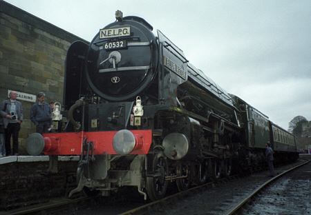 No. 60532 'Blue Peter' at its return to steam in the early 1990s (S.Woolrich)