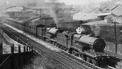 Class D11/2 'Improved Director' No. 6379 Baron of Bradwardine & No. 6388 Captain Craigengelt, climbing Cowlairs Bank with an excursion to Aberdeen in July 1930