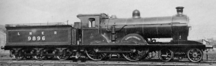 D29/1 No. 9896 'Dandie Dinmont' with saturated boiler, at Eastfield in 1928