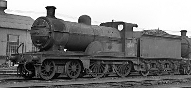 Ivatt Class D3 No. E2140 at Doncaster in 1950 (M.Morant)
