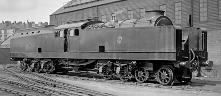 Reid-MacLeod Steam Turbine Locomotive No. 23141 at Springburn on 3rd August 1926 (M.Morant)