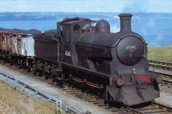 J36 No. 65345 hauls the last BR steam working in Scotland, from Seafield Colliery in 23rd March 1967