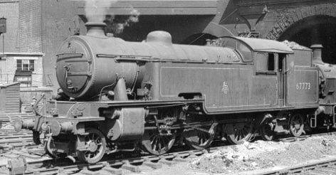 Thompson L1 No. 67773 with lubricator visible, at Kings Cross in 1959 (PH.Groom)