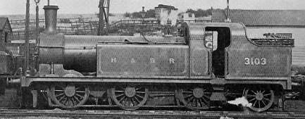 Class N12 No. 3130 (LNER 2484); with original domeless boiler in H&BR livery but NER number