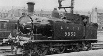 Class N14 No. 9858 at Cowlairs in 1928