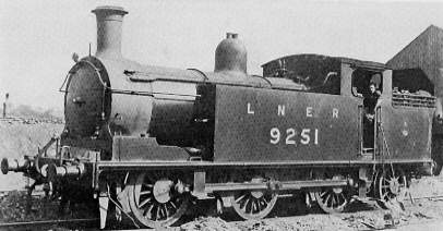 Class N15/2 No. 9251 at Eastfield shed in 1927