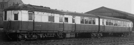 Diagram 99 and 100 twin-coach articulated Sentinel Railcar No. 2291 Phenomena, at South Blyth
