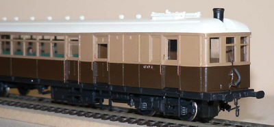 CLC Railcar No. 601 built with NuCast kit and a Black Beetle power bogie (Morgan Gilbert)