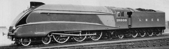 Rebuilt Gresley W1 No. 10000; Doncaster Nov. 1937