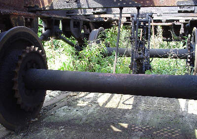 Axles and gears on No. 68153