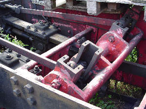 Motion detail on the disassembled Y7 No. 1310 at the Middleton Railway