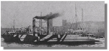 Train Ferry No. 2 in camouflage paint (c. A.Adams)