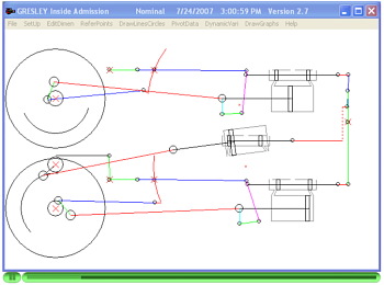 Animation of Gresley's conjugated valve gear