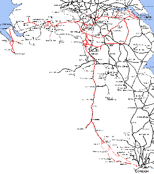 Map of the GCR Railway Network