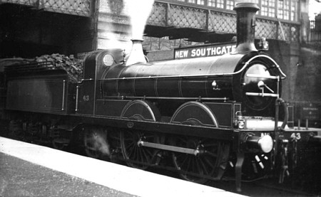 GNR 0-4-2 No. 42 at New Southgate (M.Peirson)