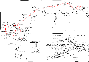 Map of the HBR Railway Network