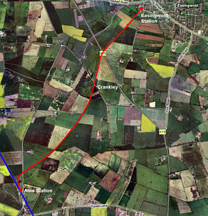 Map of the Easingwold Railway