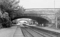 Garforth station and bridges, the Aberford railway came in behind and to the left of the foot bridge