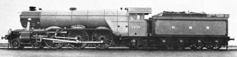 Gresley A1 Pacific No. 1470 'Great Northern' at Doncaster in March 1922