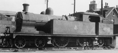 C14 BR No. 67445 at Barnsley in 1958 (PH.Groom)