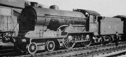 Thompson Class D (rebuilt D49) No. 365 'The Morpeth' at Ripon in 1945