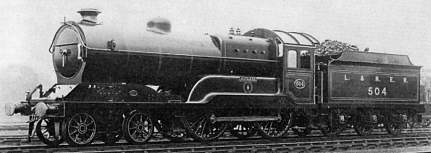 Class D11 'Improved Director' No. 504 Jutland at Neasden Shed in 1923