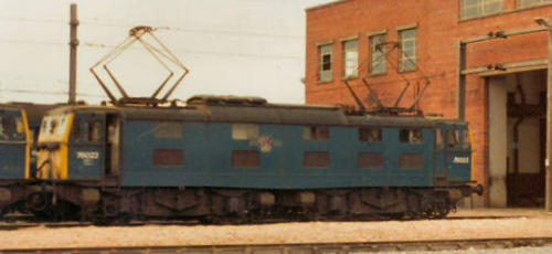 EM1/Class 76 No. 76022 at Reddish (Mike Bennett)