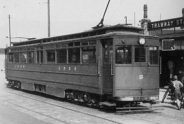72-seat Brush tram No. 2 at Grimsby in 1947