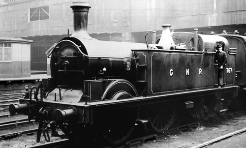 Stirling G1 0-4-4T GNR No. 767 at Kings Cross (M.Peirson)