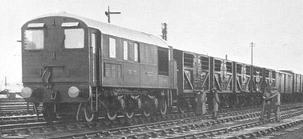 Armstrong Whitworth 1-Co-1 with goods train