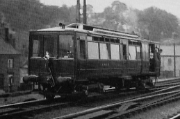 GCR petrol-electric railcar No. 51907 at Macclesfield