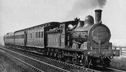 J21 No. 513 hauling a passenger local service near Durham in 1937