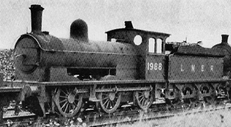 J25 No. 1988 at Darlington in 1937, with Diagram 67 superheated boiler