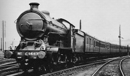 J38 No. 1447 hauling a Kirkcaldy to Glasgow special near Inverkeithing in 1927