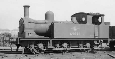 BR-built J72 No. 69020 at Darlington in 1964 (PH.Groom)