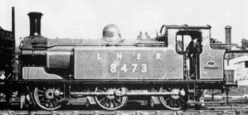 J83 No. 8473 in LNER green livery at Eastfield in 1947