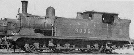 Class N10 No. 9096 at Dairycoates shed in 1948