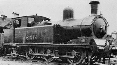 Class N6 No. 6414 at Tuxford Shed in 1938