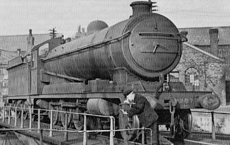 Class O4/4 No. 6287 at Gorton shed, April 1939