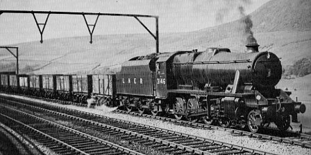 Class O6 (Stanier 8F), No. 3146 passing Torside in 1946