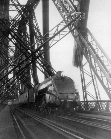 Gresley P2 Mikado, 'Lord President' crossing the Forth Bridge