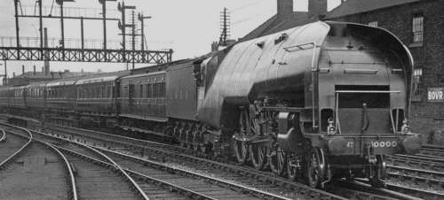 Gresley W1 No. 10000 'Hush-Hush' in service (M.Peirson)